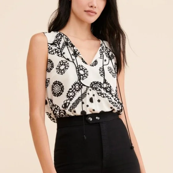 Anthropologie Giuliana Silk Blouse Size 12 - Picture 2 of 9